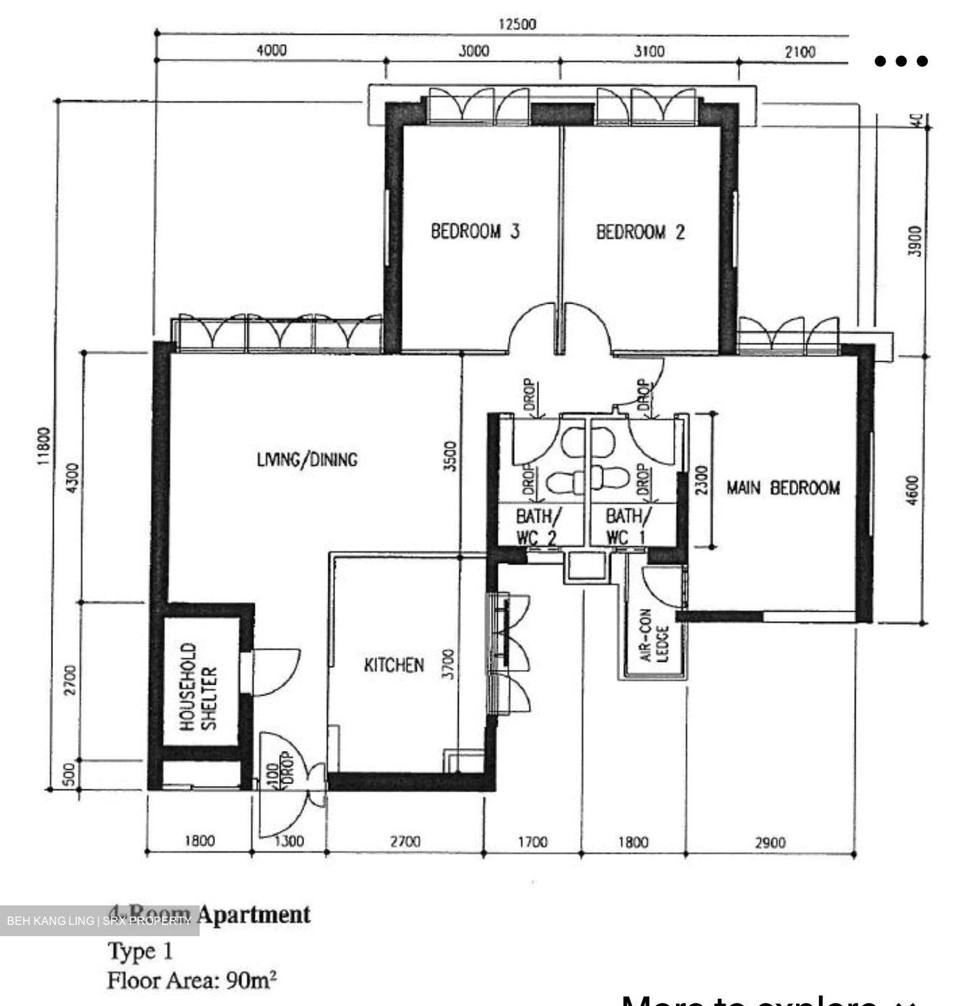 Blk 2D Kallang Heights (Kallang/Whampoa), HDB 4 Rooms #540714531